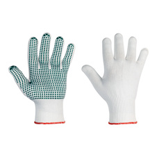 RGT888 Abratex - rukavice, balvlna, PVC tečky